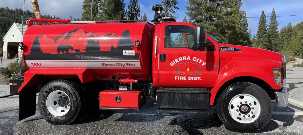 Sierra City Fire District water tender truck